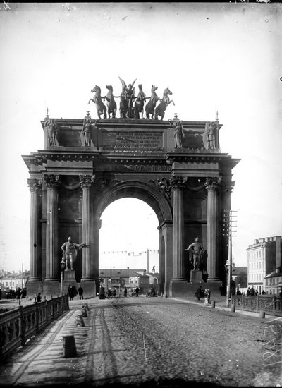 The Narva Gate, St. Petersburg, 1910 by Russian Photographer